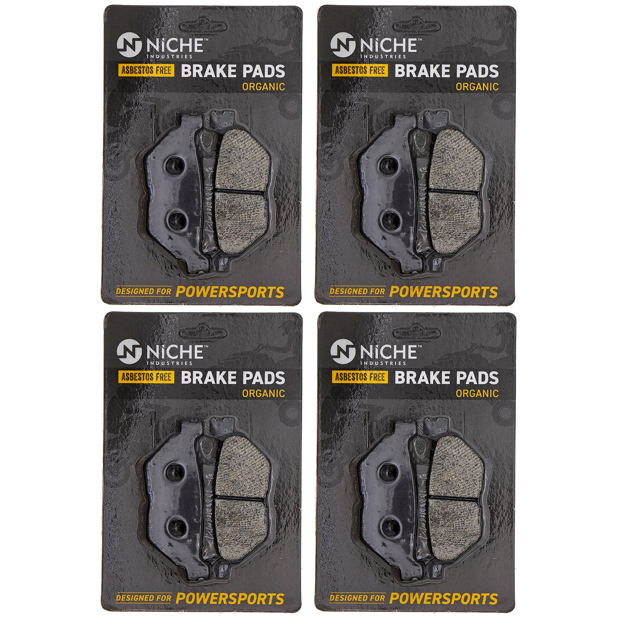 Rear Brake Pads Set 4-Pack for zOTHER Yamaha Vmax V Super Stryker 3D8-25806-00-00 NICHE 519-KPA2414D