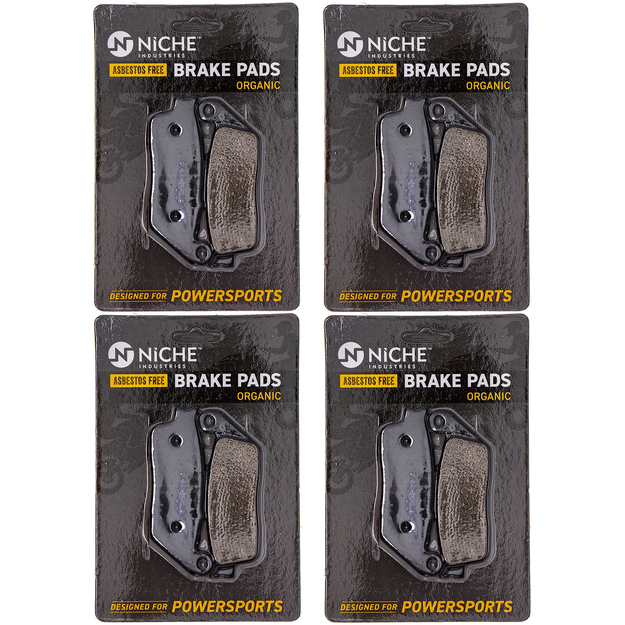 Brake Pad Set (Front & Rear) 4-Pack for zOTHER Suzuki Kawasaki Honda BMW Versys ST1100 NICHE 519-KPA2416D