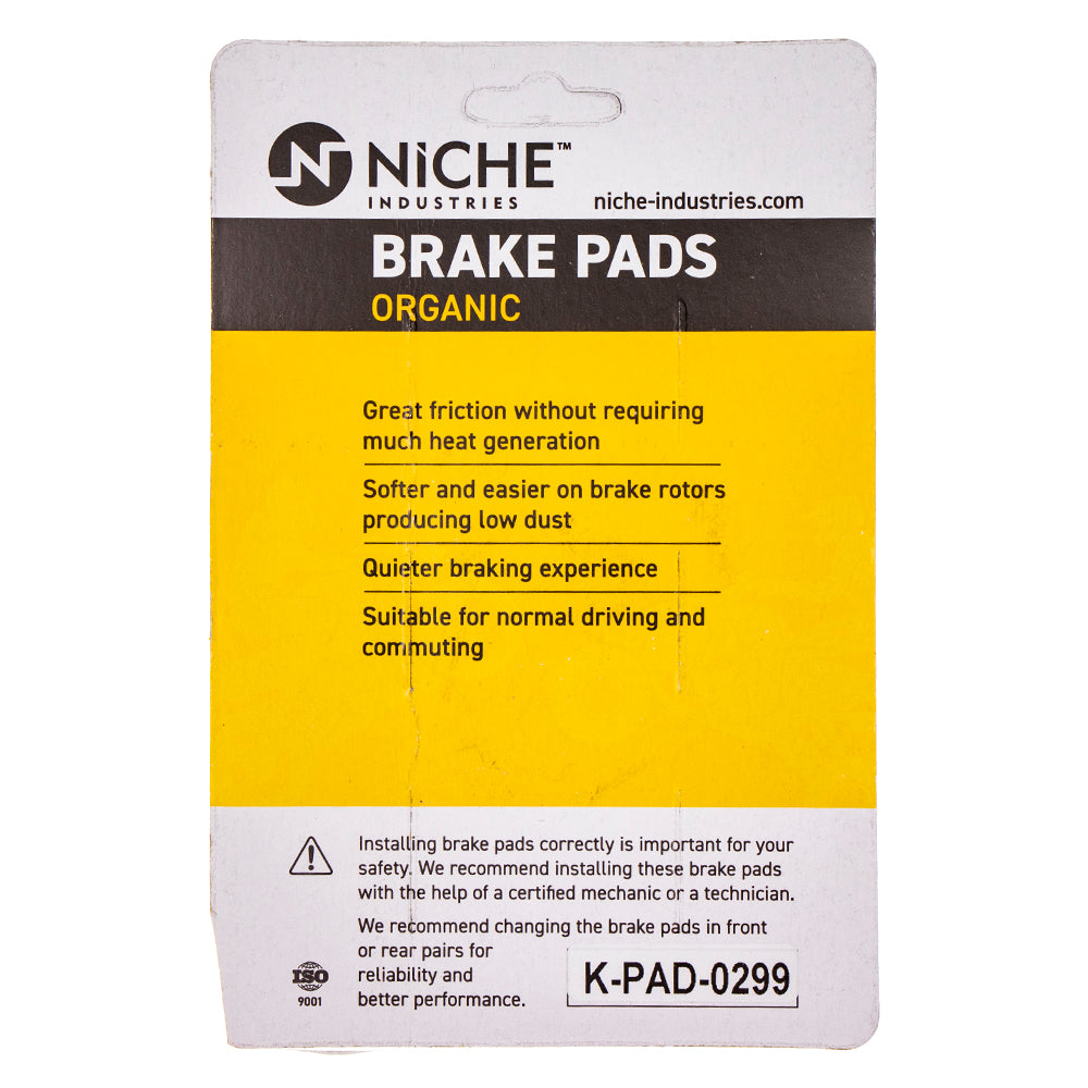 NICHE 519-KPA2411D Brake Pad Set 2-Pack for zOTHER KTM WR300 TC65 85