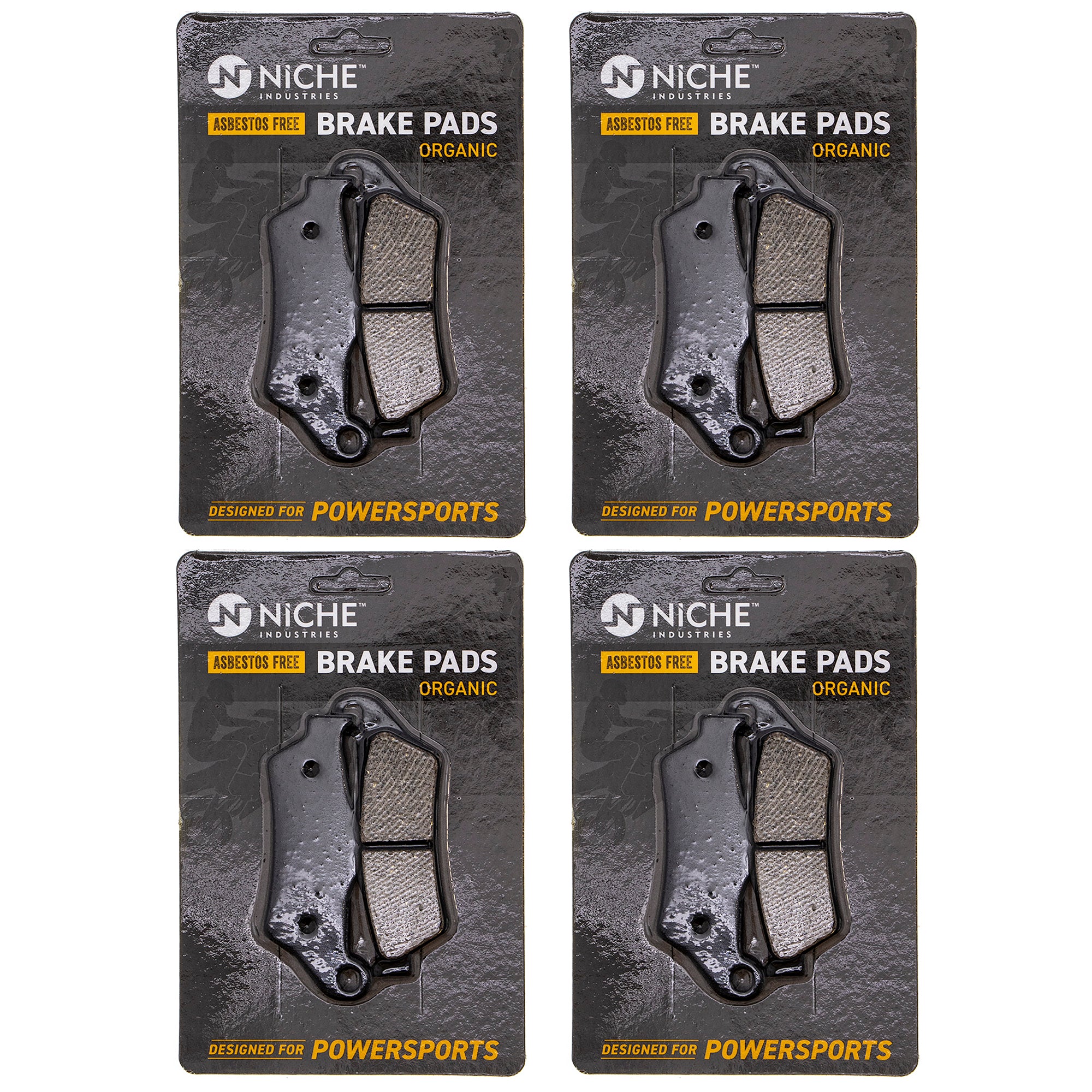 Rear Brake Pads Set 4-Pack for zOTHER BMW S1000XR R900RT R850R R1200ST 34212335465 NICHE 519-KPA2523D