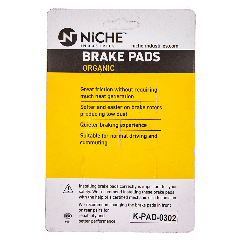 NICHE 519-KPA2524D Brake Pad Set 2-Pack for zOTHER BMW R80 R65