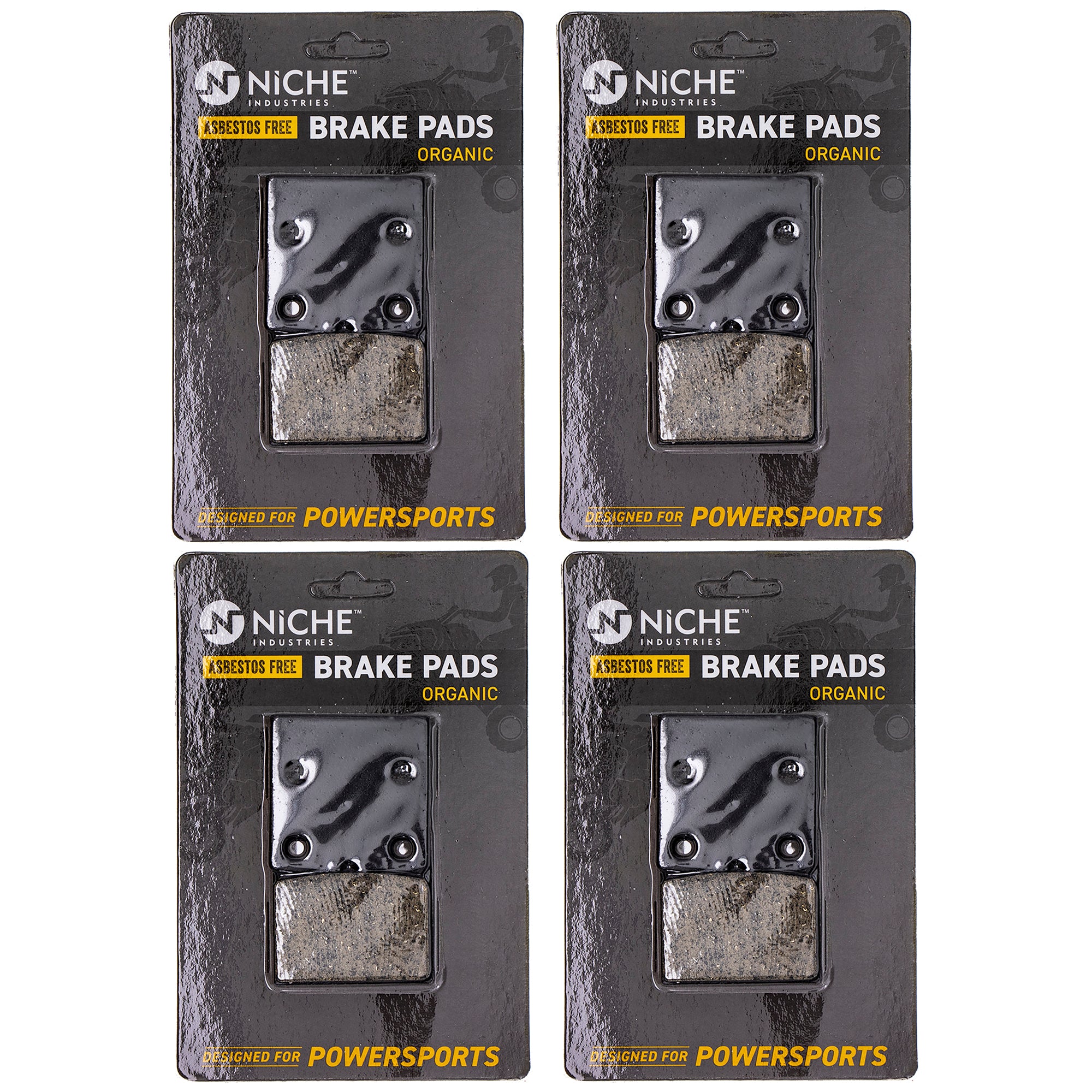 Brake Pad Set (Front & Rear) 4-Pack for zOTHER BMW R80 R65 R1100RS R100RT 34217657025 NICHE 519-KPA2524D