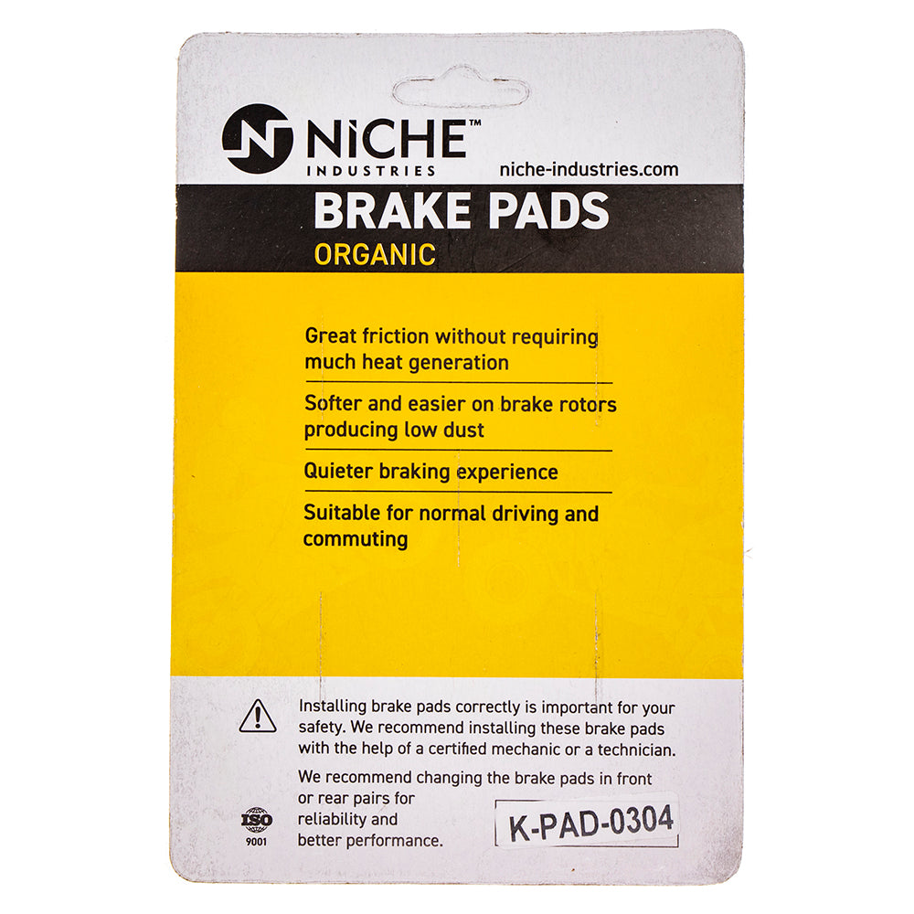 NICHE 519-KPA2526D Brake Pad Set 2-Pack for zOTHER Victory Polaris