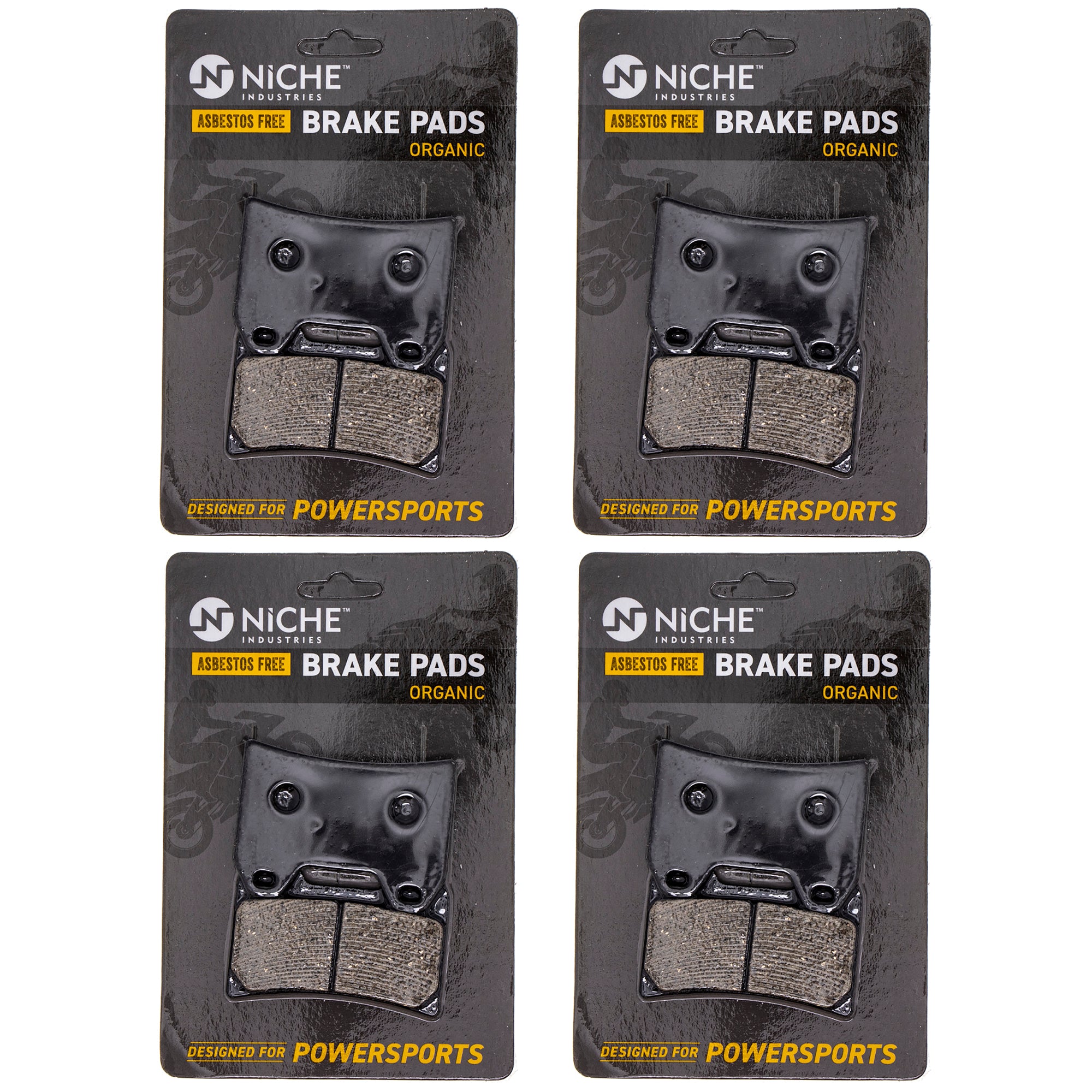 Brake Pad Set (Front & Rear) 4-Pack for zOTHER Victory Polaris KTM BMW SuperSport NICHE 519-KPA2526D
