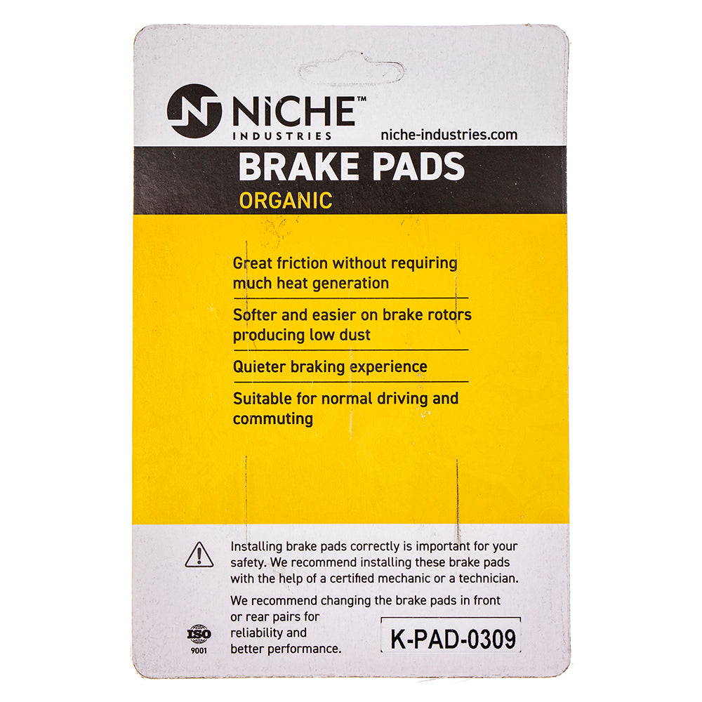 NICHE 519-KPA2521D Rear Brake Pads Set 4-Pack for zOTHER Honda
