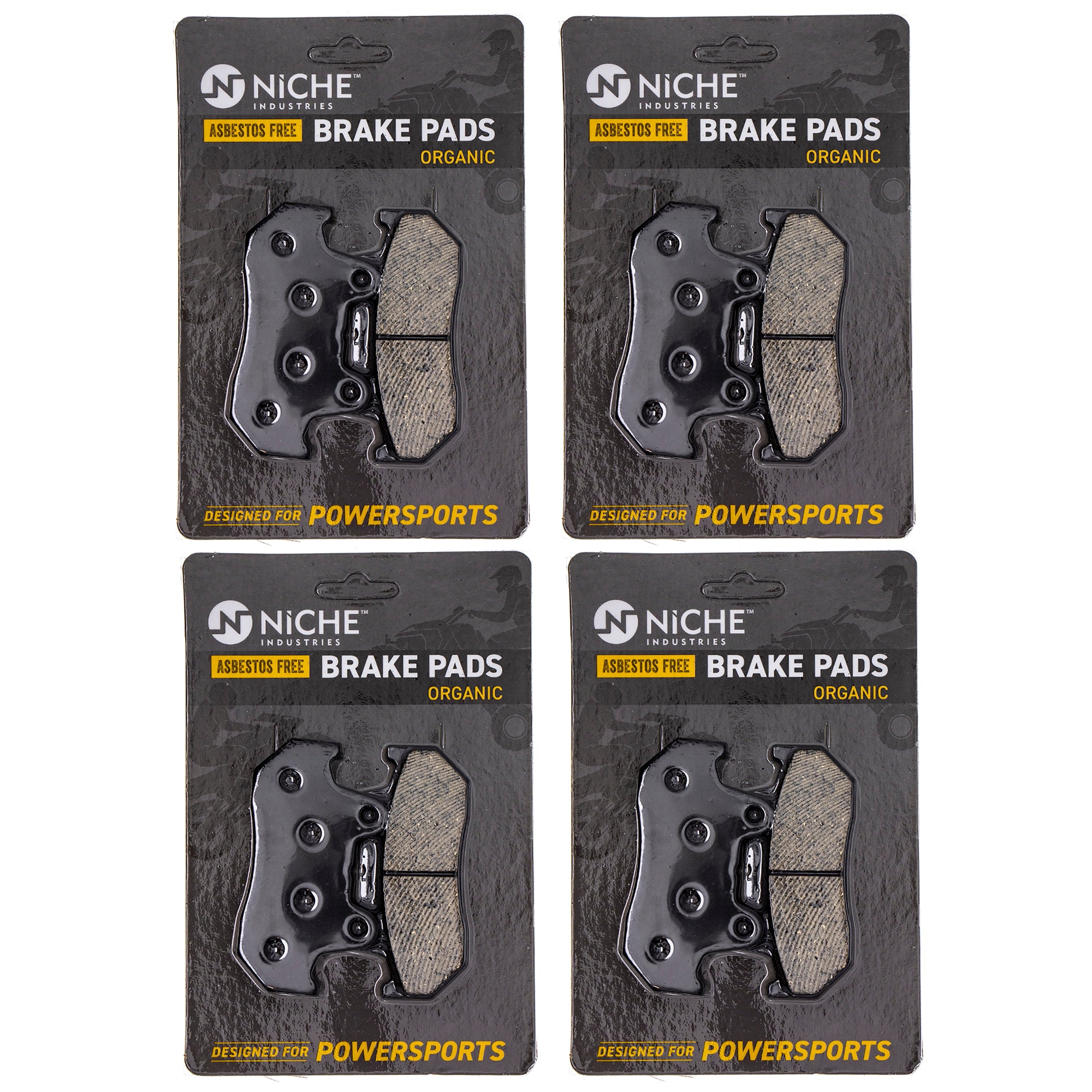 Rear Brake Pads Set 4-Pack for zOTHER Honda Goldwing 06435-MT8-405 431A0-MT8-670 NICHE 519-KPA2521D