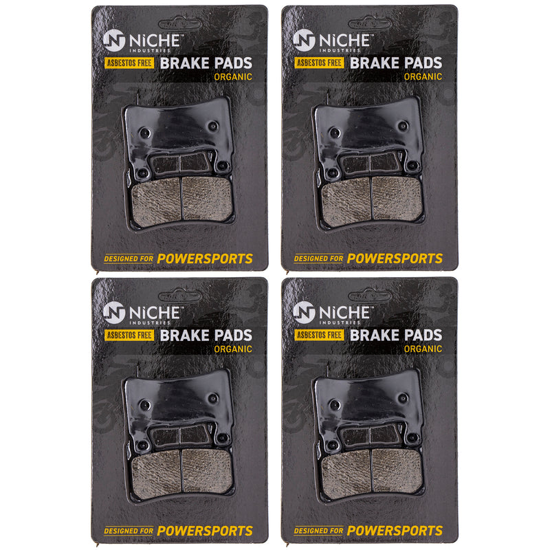 Front Brake Pads Set 4-Pack for zOTHER Kawasaki Honda Harley Davidson Street Sport Softail NICHE 519-KPA2535D