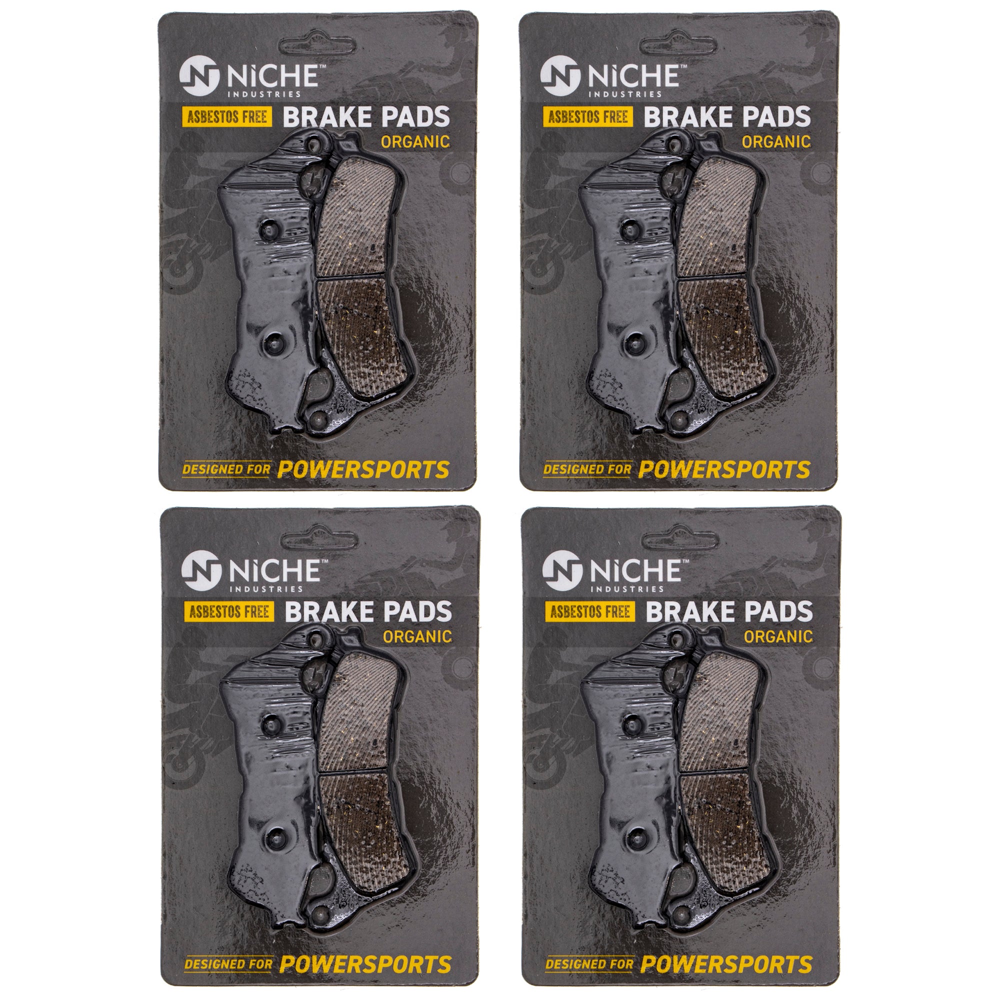 Brake Pad Set (Front & Rear) 4-Pack for zOTHER Honda Stateline ST1300 Shadow Sabre NICHE 519-KPA2536D