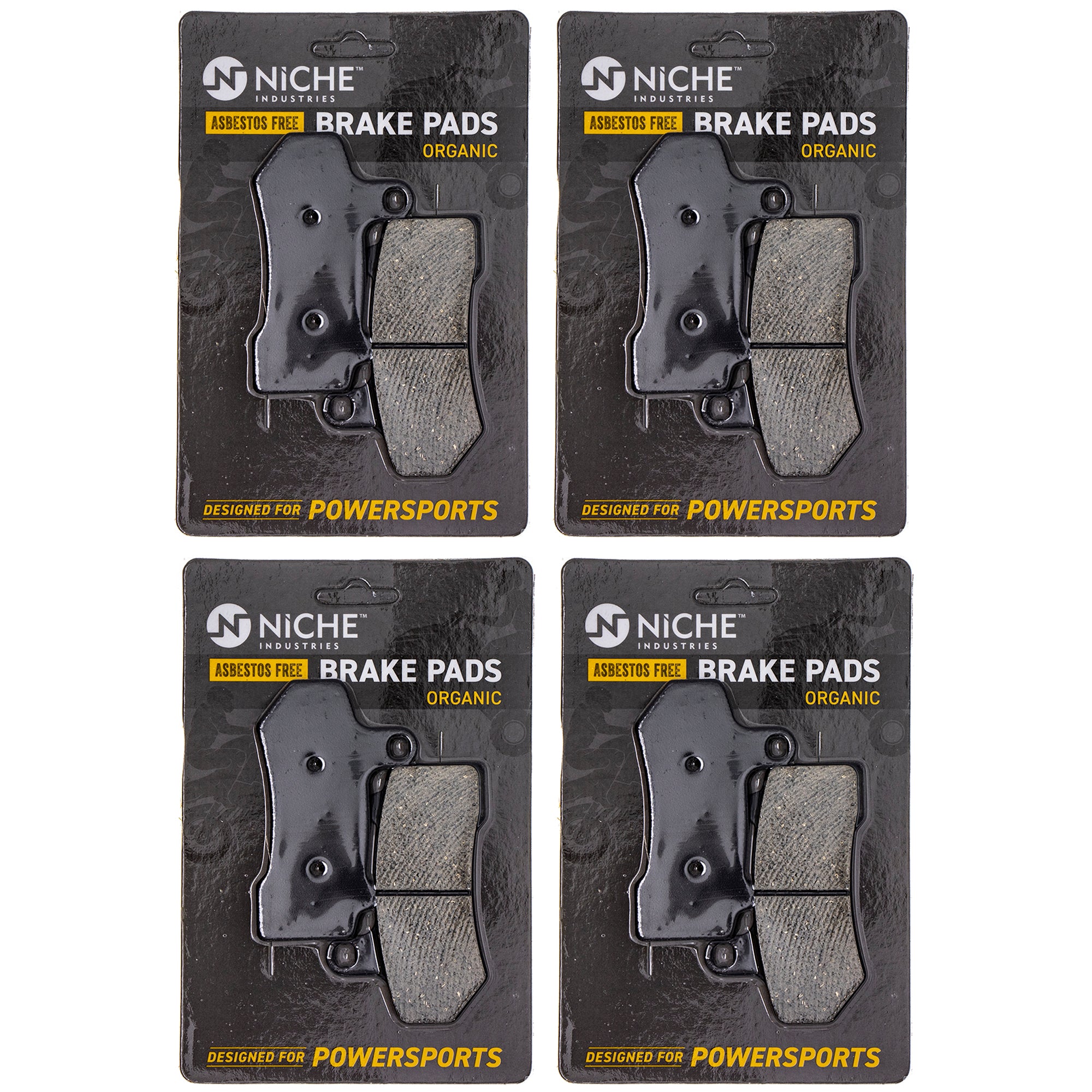 Brake Pad Set (Front & Rear) 4-Pack for Harley Davidson V-Rod Ultra Tri Street 41854-08 NICHE 519-KPA2538D