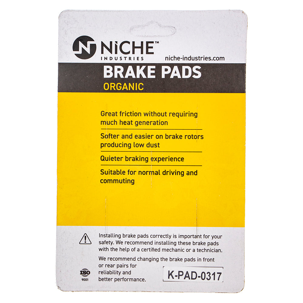NICHE 519-KPA2539D Brake Pad for zOTHER Kawasaki Zephyr Ninja
