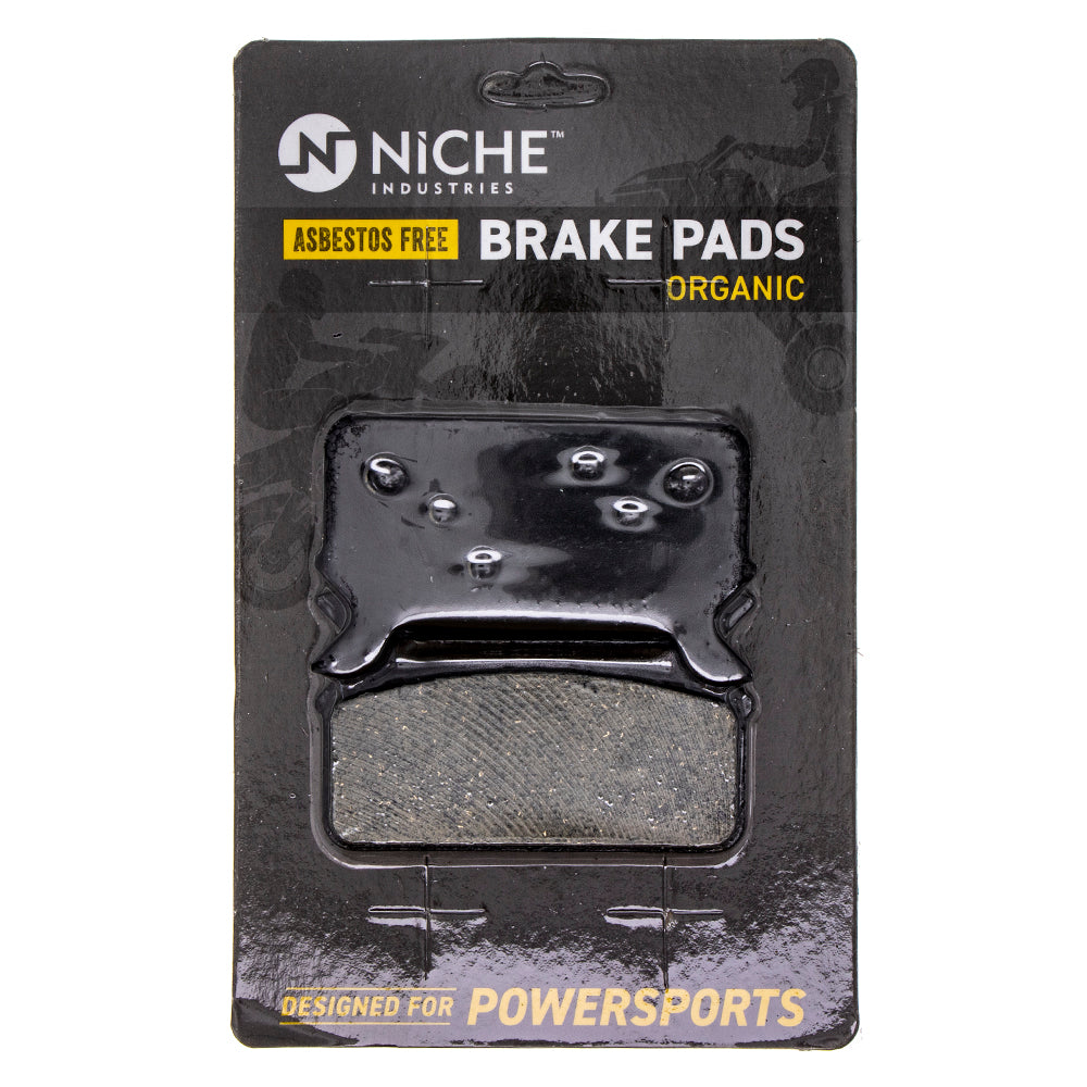 Rear Organic Brake Pad Set for zOTHER Polaris Harley Davidson XCR XCF XC WideTrak 2201430 NICHE 519-KPA2543D