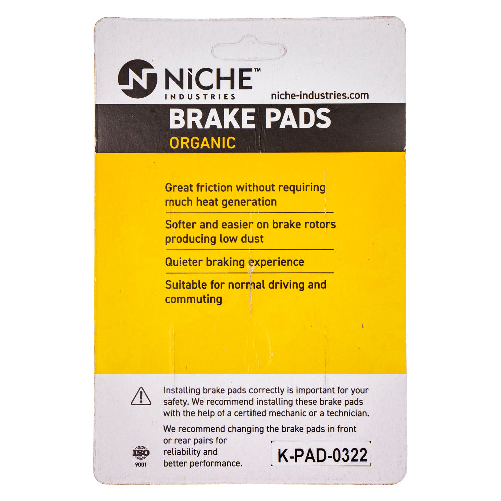 NICHE 519-KPA2544D Front Brake Pads Set 2-Pack for zOTHER BMW R850R