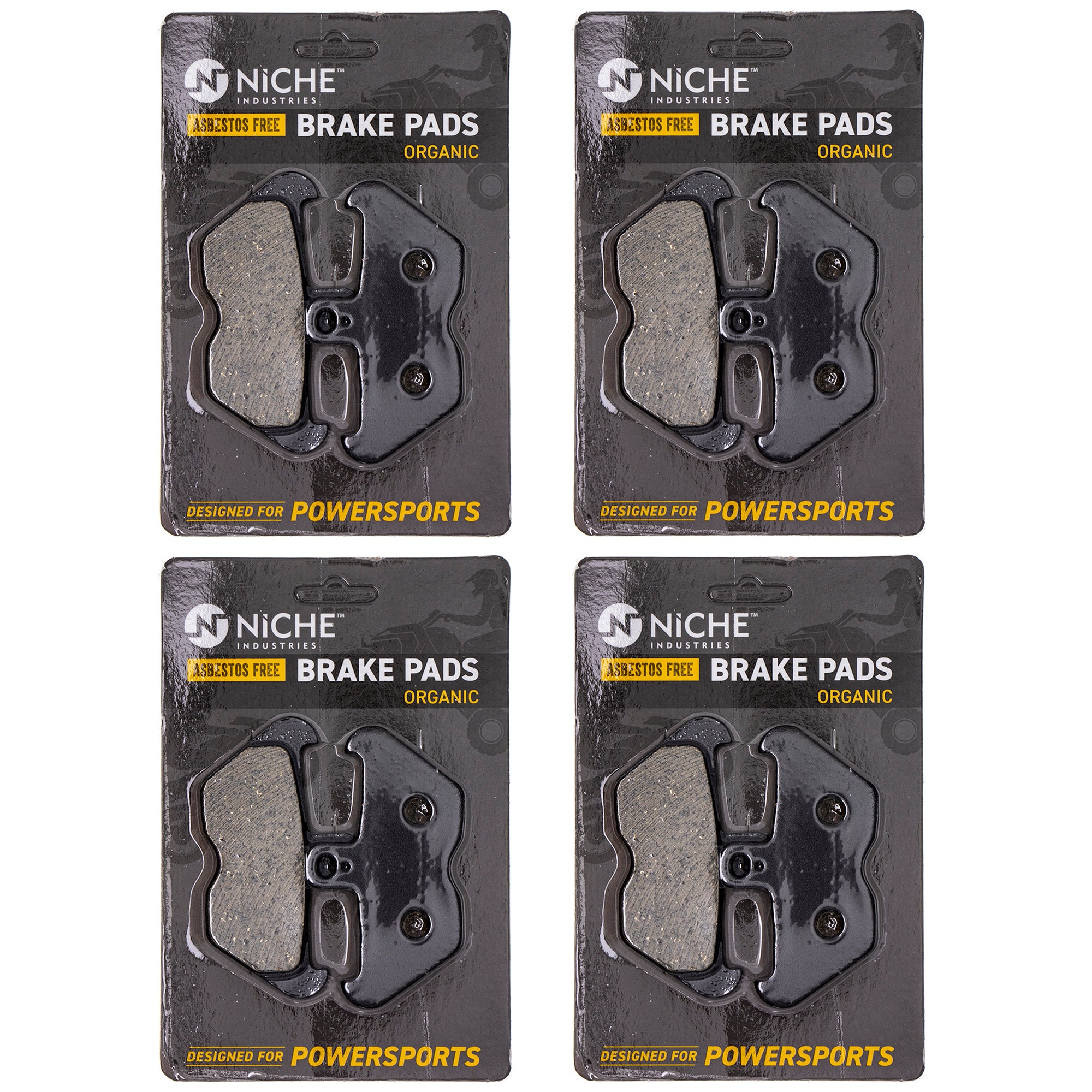 Front Brake Pads Set 4-Pack for zOTHER BMW R850R R1200C R1150GS R1100S 34117663764 NICHE 519-KPA2544D
