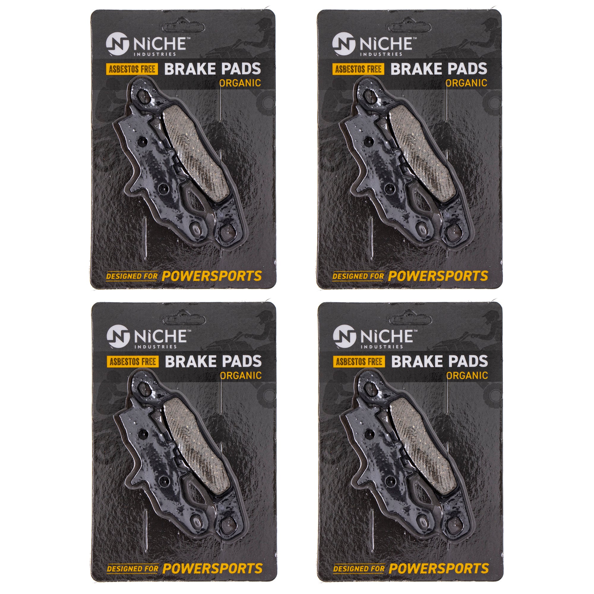 Front Brake Pads Set 4-Pack for Suzuki RM85L RM85 RM100 59301-03820 K4308-21196 NICHE 519-KPA2546D