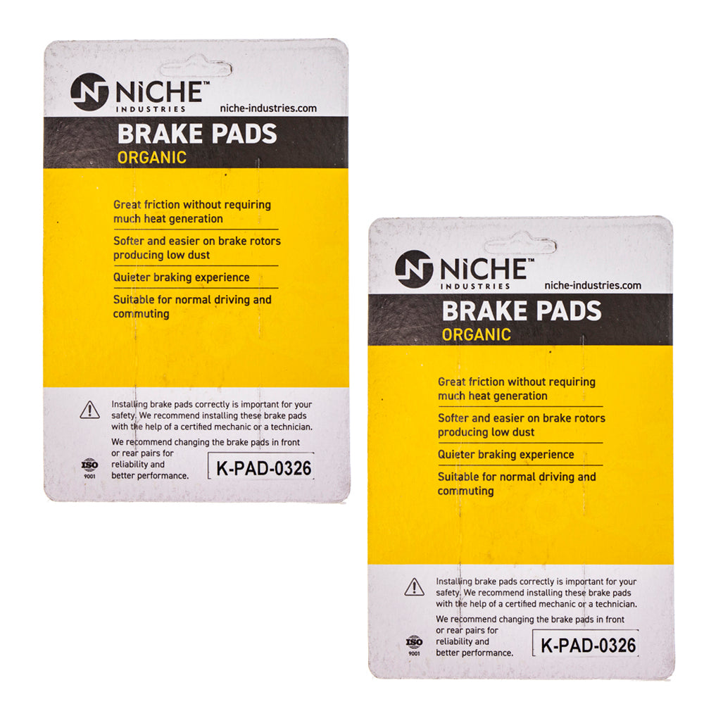 NICHE 519-KPA2548D Front Brake Pads Set 2-Pack for zOTHER Triumph BMW