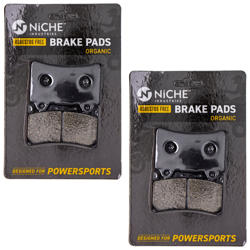 NICHE MK1002844 Brake Pad Kit Front/Rear for zOTHER Yamaha FZR400