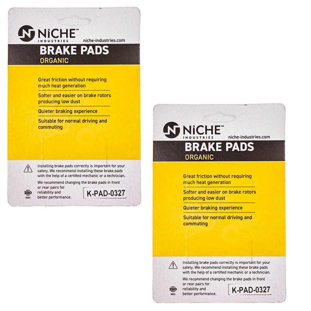 NICHE 519-KPA2549D Brake Pad Set 2-Pack for zOTHER Yamaha TDM850