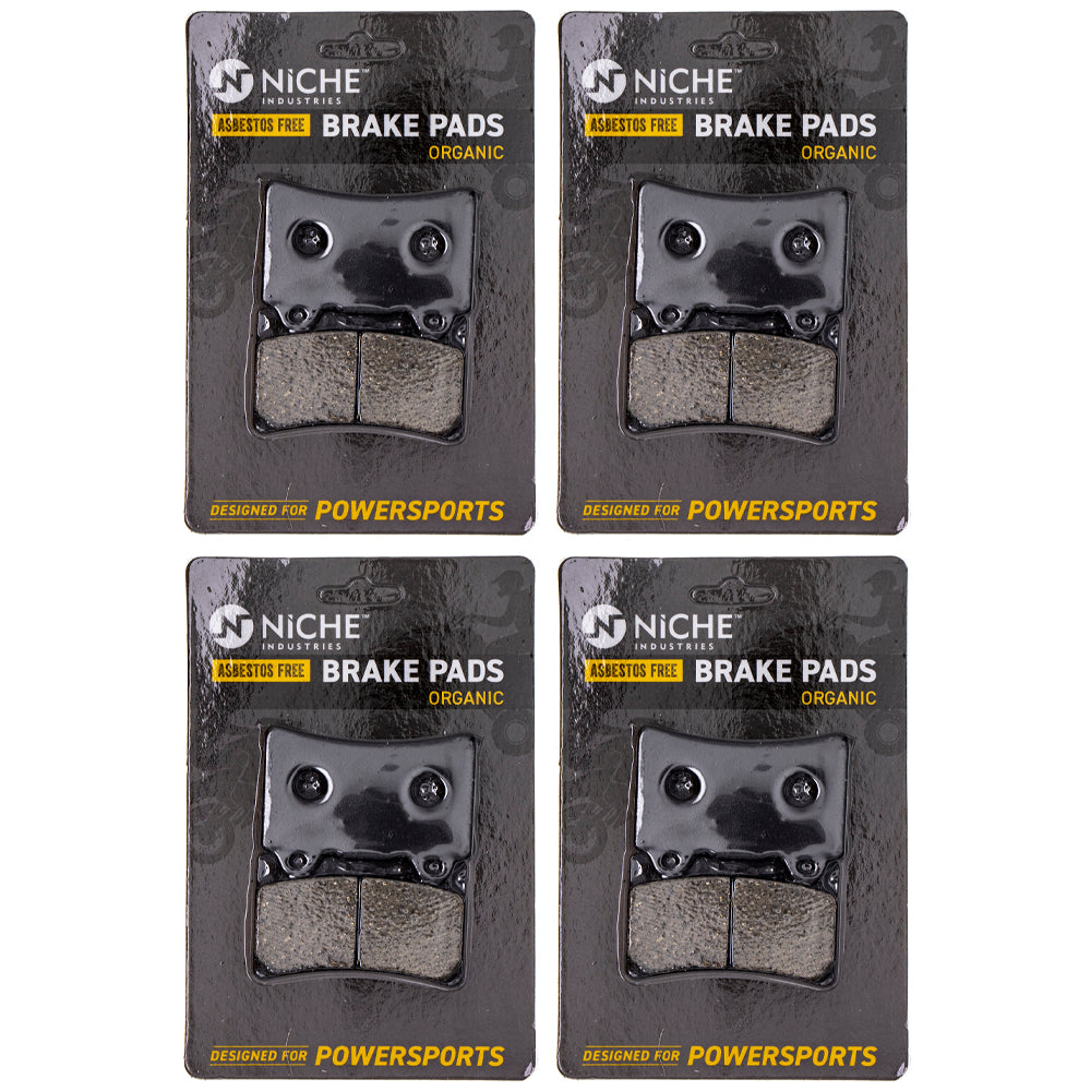 Brake Pad Set (Front & Rear) 4-Pack for zOTHER Yamaha TDM850 Royal Road Midnight NICHE 519-KPA2549D