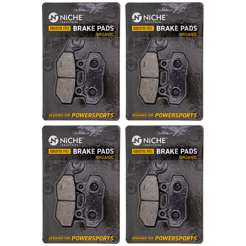 Brake Pad Set (Front & Rear) 4-Pack for Triumph Tiger Thruxton Street Sprint NICHE 519-KPA2553D