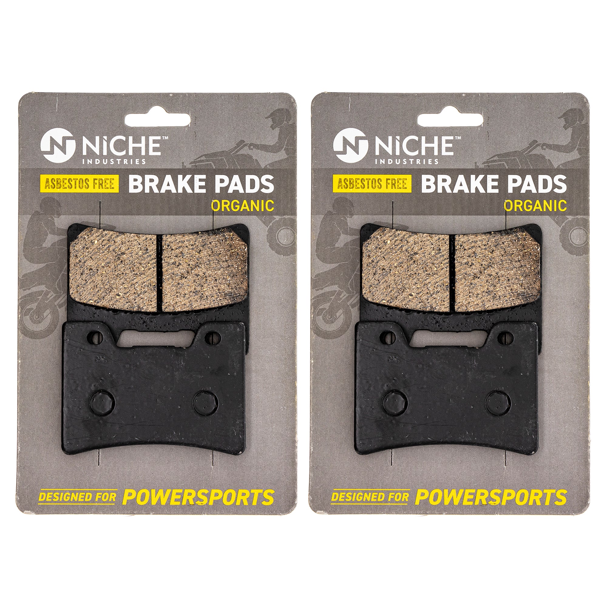 Front Brake Pads Set 2-Pack for zOTHER Yamaha YZF600R Vmax FZR600R FZR1000 3GM-W0045-03-00 NICHE 519-KPA2555D