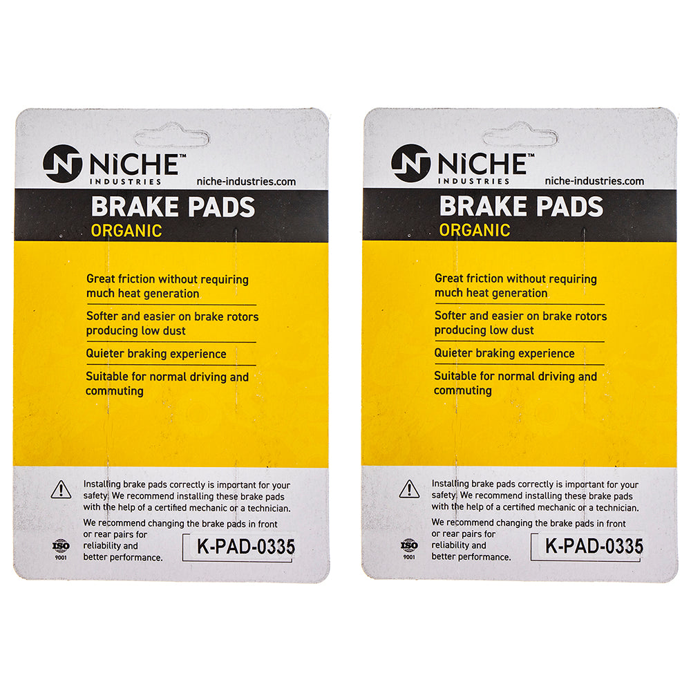 NICHE 519-KPA2557D Rear Brake Pads Set 2-Pack for KTM Husqvarna