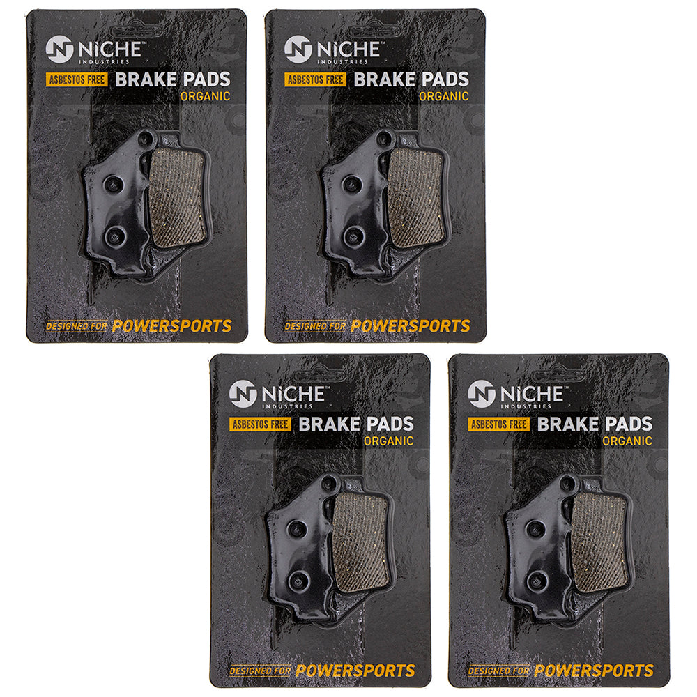 Rear Brake Pads Set 4-Pack for KTM Husqvarna Poulan Craftsman AYP RedMax Vitpilen NICHE 519-KPA2557D