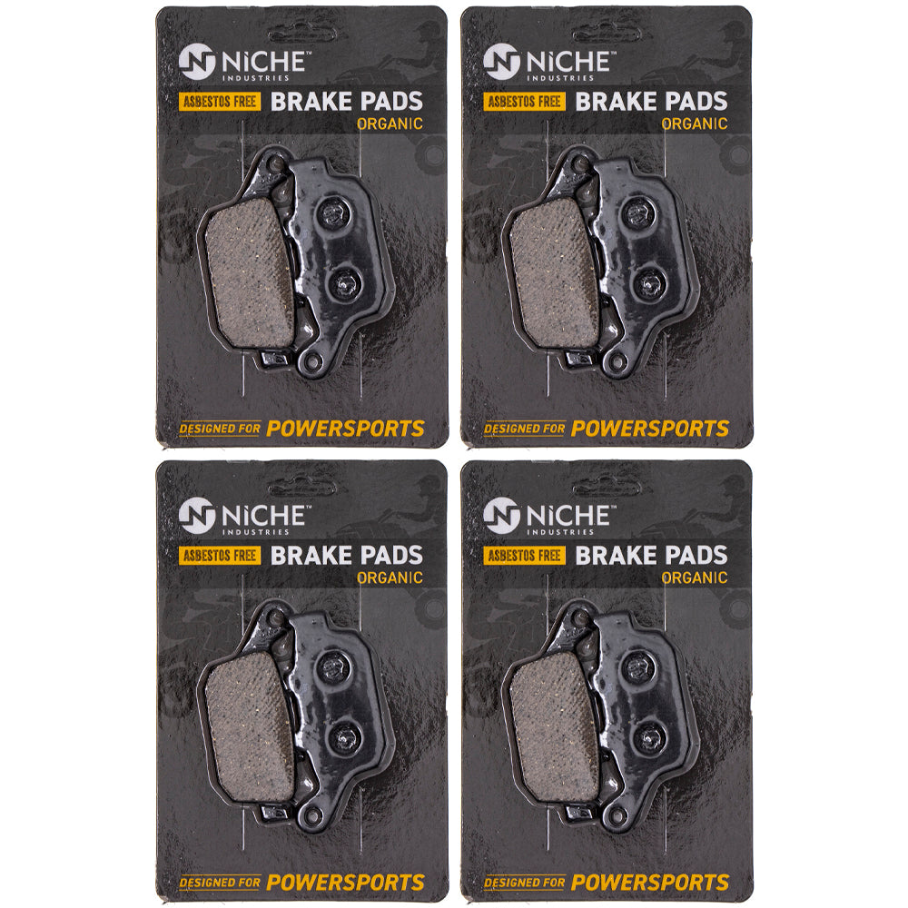 Rear Brake Pads Set 4-Pack for Triumph Kawasaki Z900 Z800 Versys Tiger T2020602 43082-0117 NICHE 519-KPA2559D