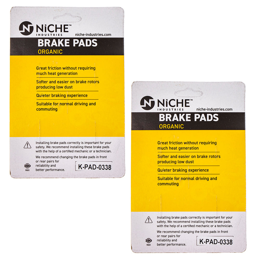 NICHE 519-KPA2550D Front Brake Pads Set 2-Pack for zOTHER Honda