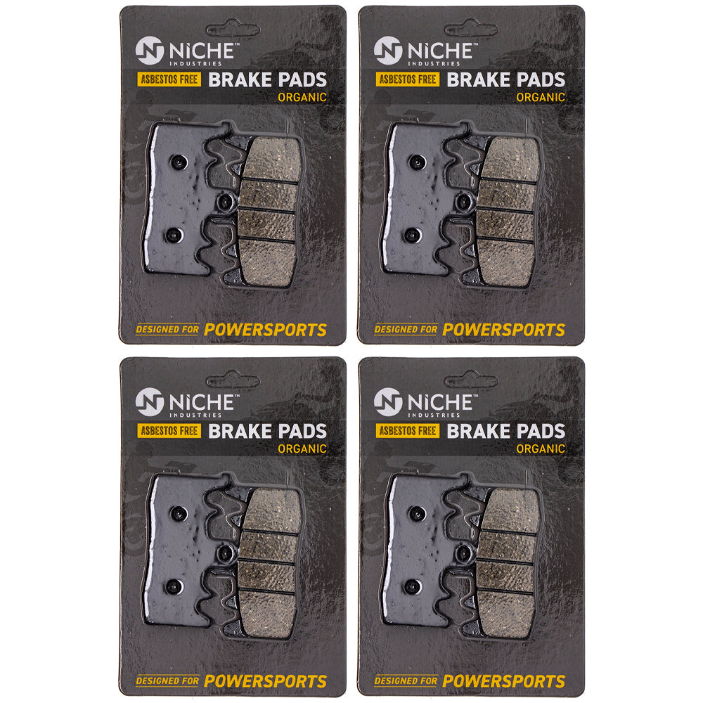 Front Brake Pads Set 4-Pack for zOTHER Triumph Ducati BMW XDiavel Tiger S1000XR R1200RT NICHE 519-KPA2551D