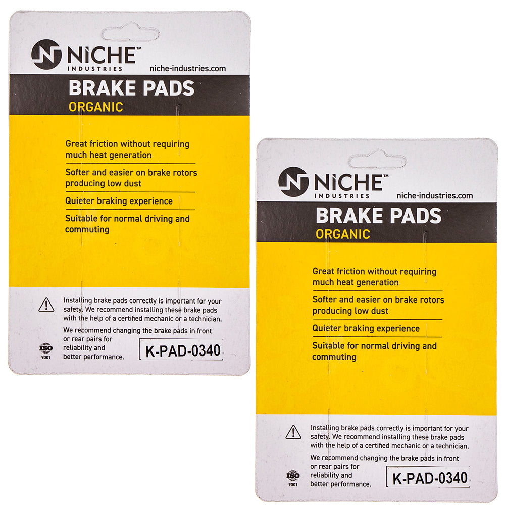 NICHE 519-KPA2562D Rear Brake Pads Set 2-Pack for zOTHER Multistrada