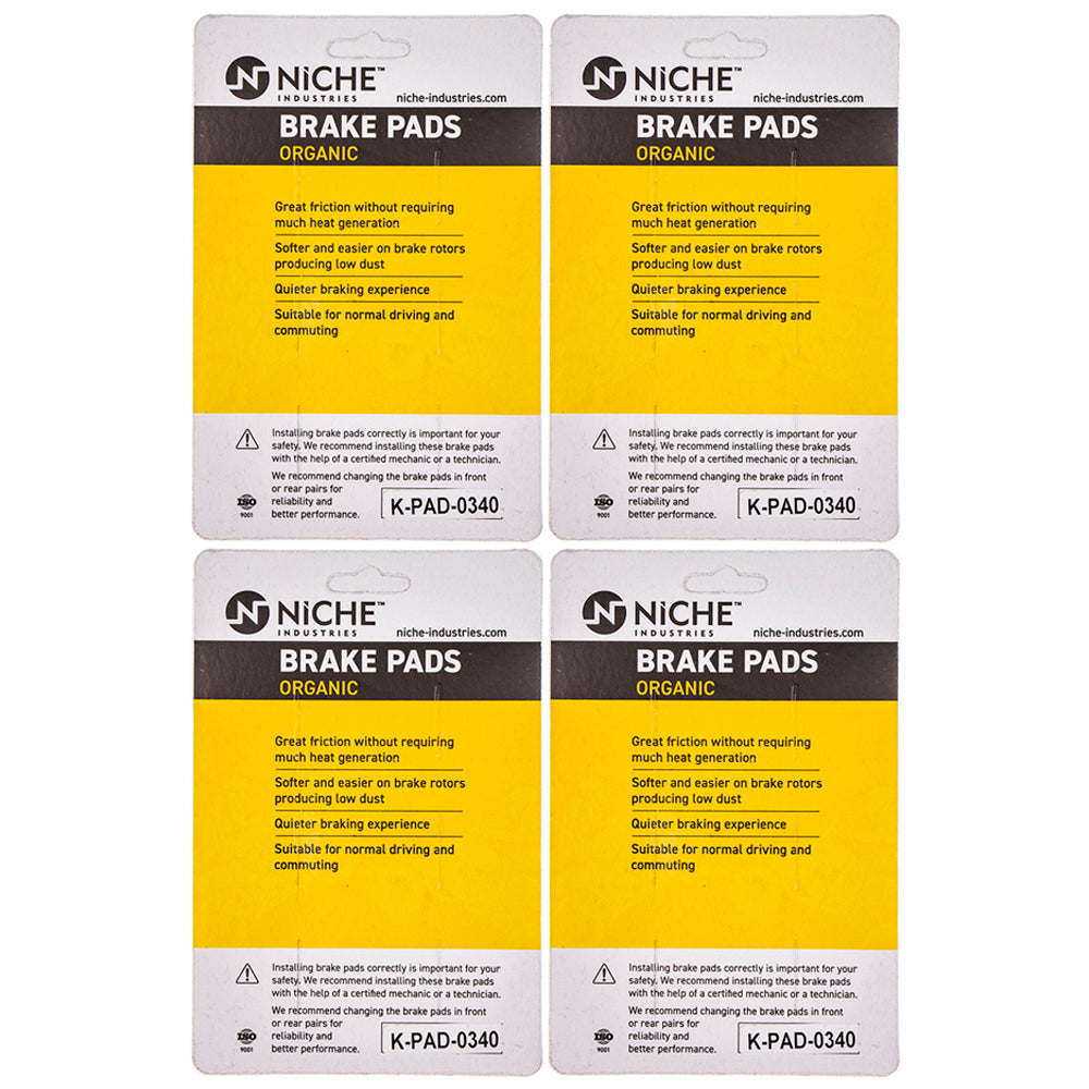 NICHE 519-KPA2562D Rear Brake Pads Set 4-Pack for zOTHER Multistrada