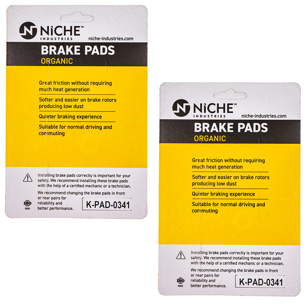 NICHE 519-KPA2563D Rear Brake Pads Set 2-Pack for zOTHER BMW K1300S