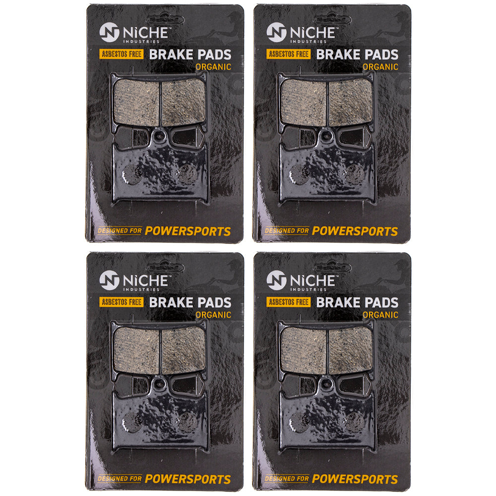 Front Brake Pads Set 4-Pack for Suzuki RF900R Bandit 59300-17811 59100-27840 NICHE 519-KPA2564D