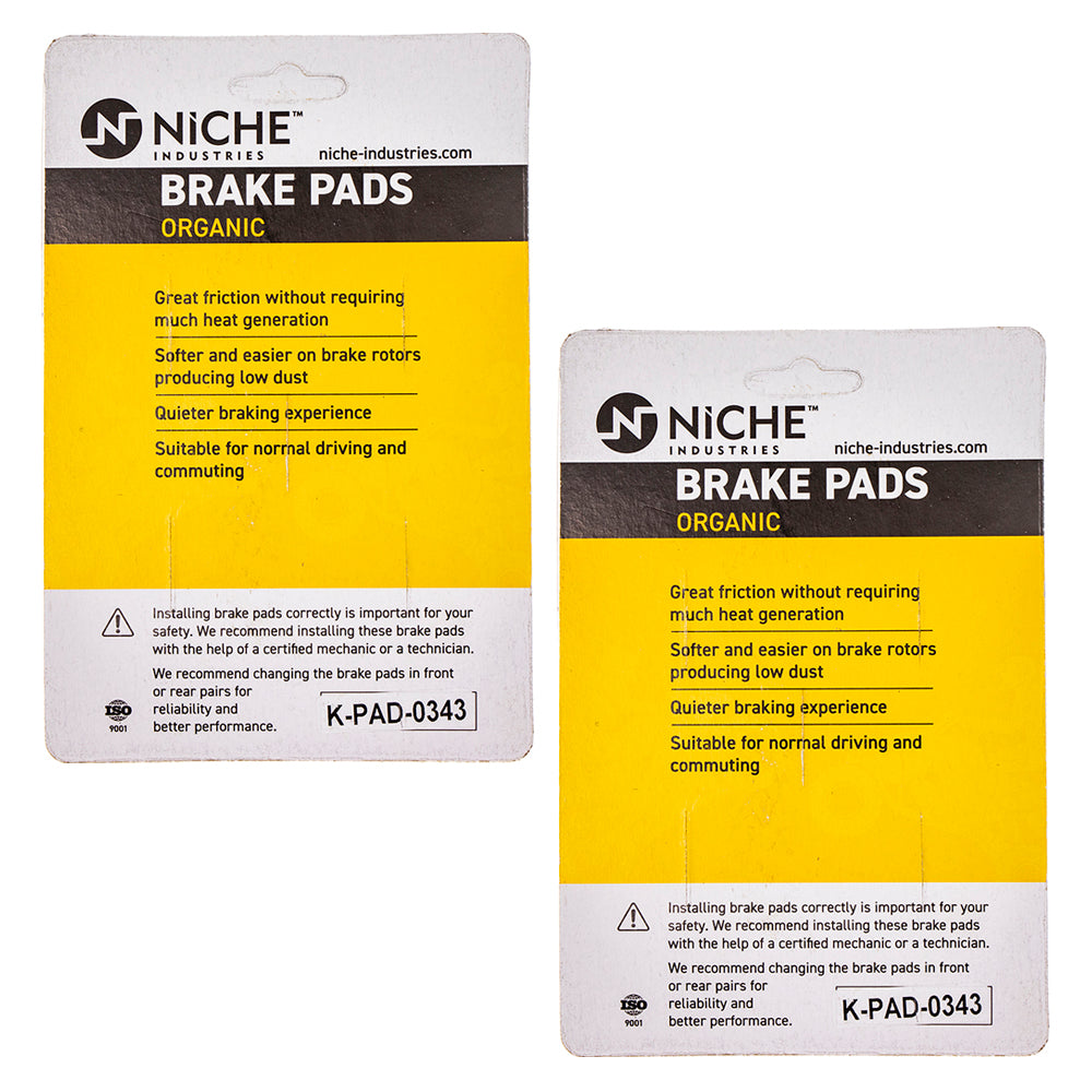 NICHE 519-KPA2565D Front Brake Pads Set 2-Pack for zOTHER Honda