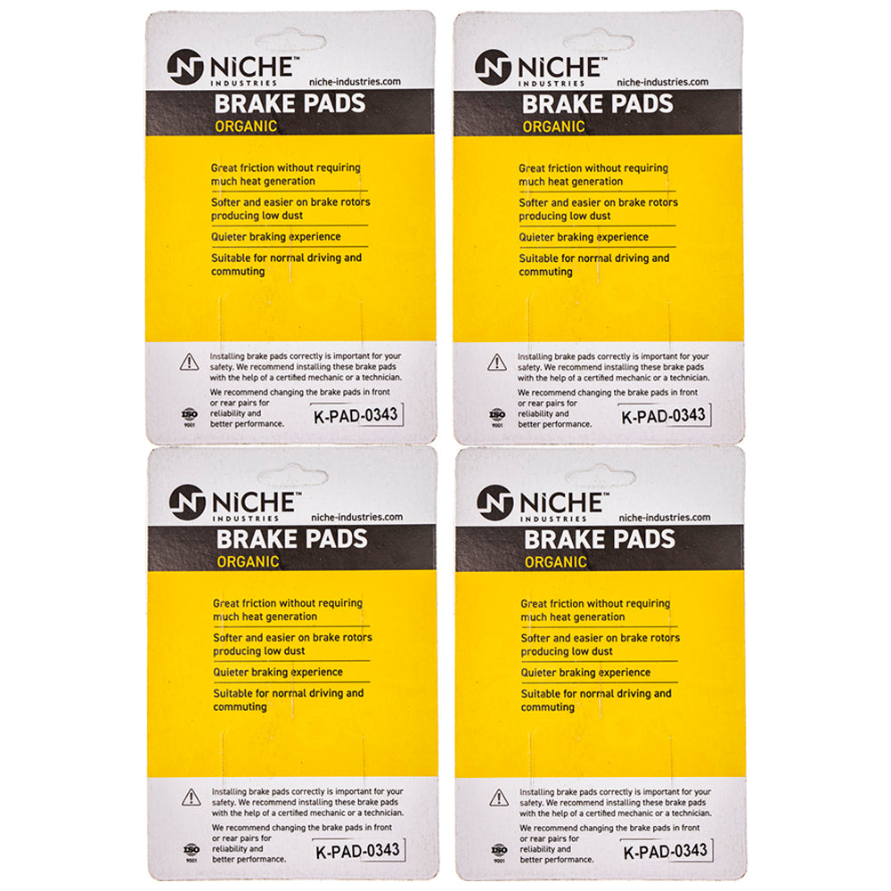 NICHE 519-KPA2565D Front Brake Pads Set 4-Pack for zOTHER Honda