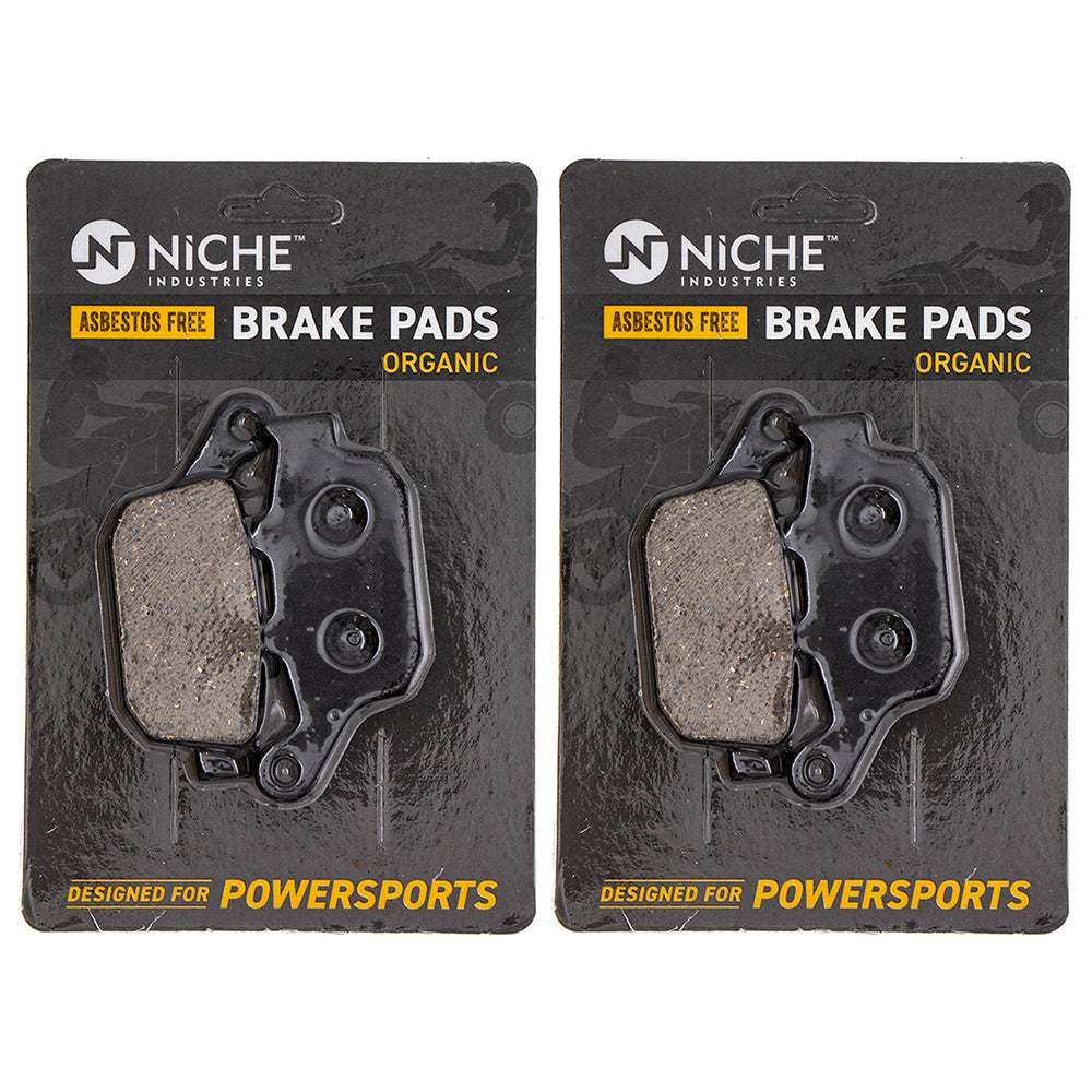 Rear Brake Pads Set 2-Pack for Suzuki Honda SFV650 GW250 CBR300R CBR250R 06435-KYJ-901 NICHE 519-KPA2567D