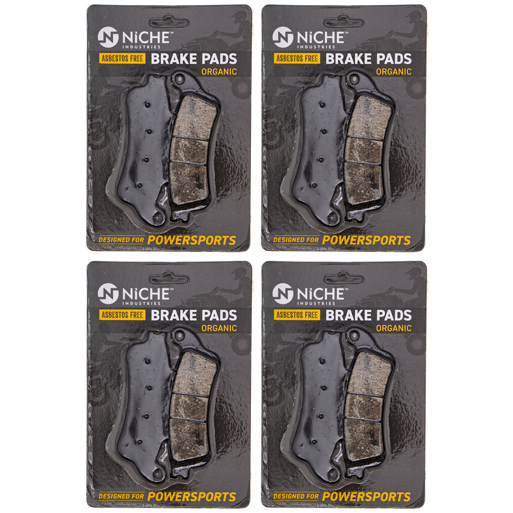 Front Brake Pads Set 4-Pack for Kawasaki Vulcan 43082-0152 NICHE 519-KPA2568D