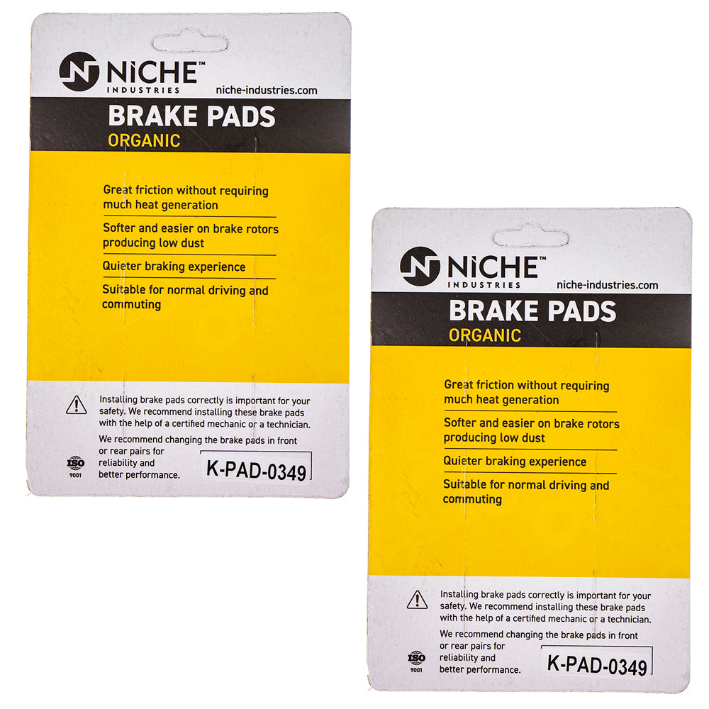NICHE 519-KPA2561D Front Brake Pads Set 2-Pack for zOTHER Yamaha