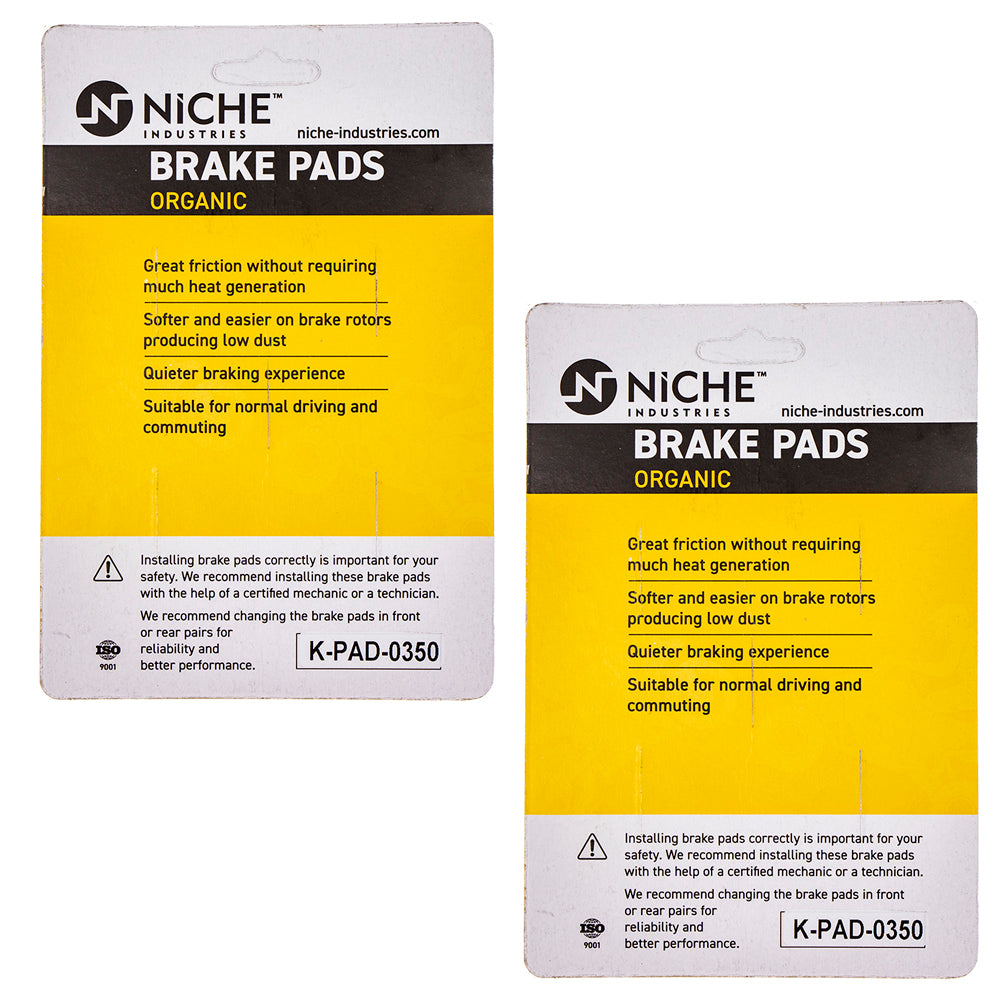 NICHE 519-KPA2572D Rear Brake Pads Set 2-Pack for zOTHER BMW R1200CL