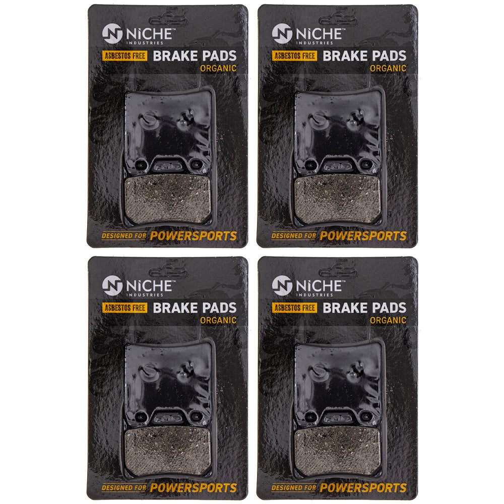 Rear Brake Pads Set 4-Pack for Yamaha FZ1 5LV-W0046-50-00 NICHE 519-KPA2574D