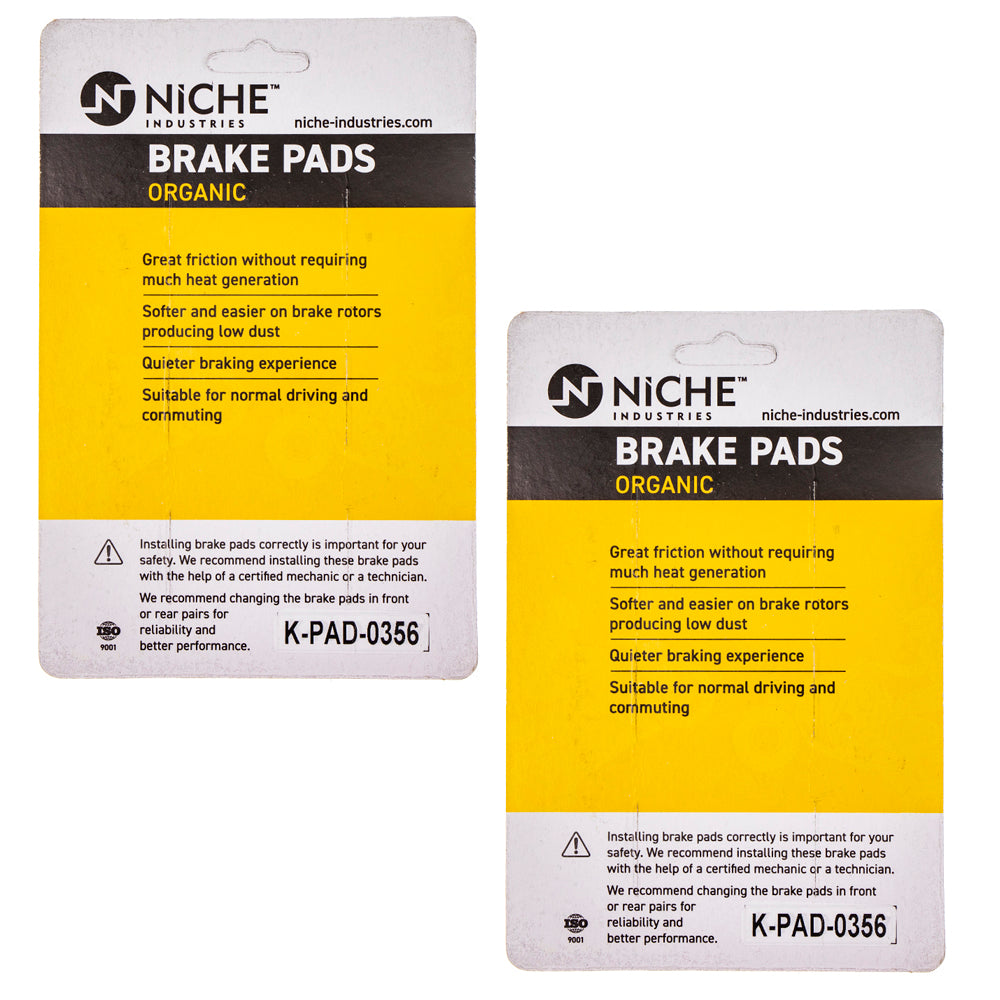 NICHE 519-KPA2578D Front Brake Pads Set 2-Pack for zOTHER Honda Super