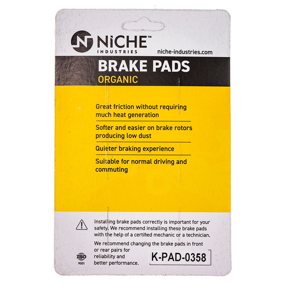 NICHE 519-KPA2570D Rear Organic Brake Pad Set for KTM TC85 Freeride