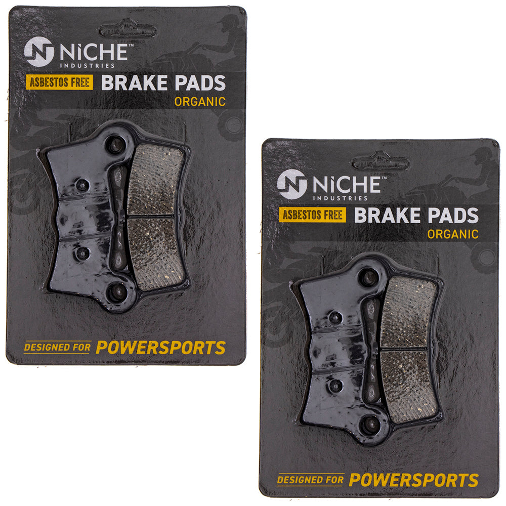 Rear Brake Pads Set 2-Pack for Harley Davidson Tri Street 83911-09B NICHE 519-KPA2583D
