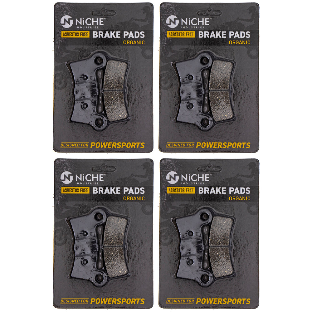 Rear Brake Pads Set 4-Pack for Harley Davidson Tri Street 83911-09B NICHE 519-KPA2583D