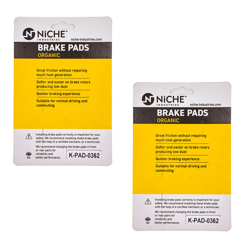 NICHE 519-KPA2584D Rear Brake Pads Set 2-Pack for KTM 65 60