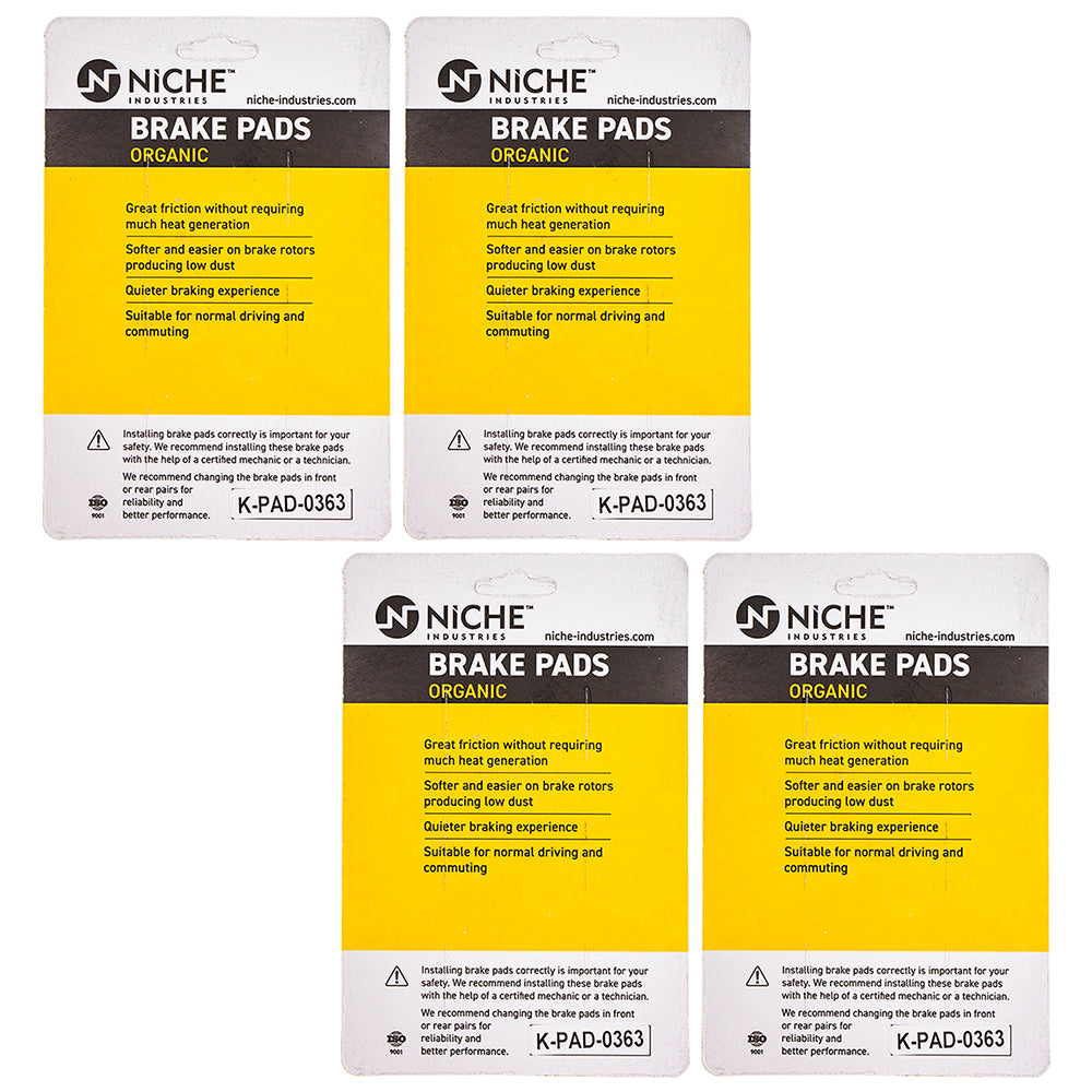 NICHE 519-KPA2585D Front Brake Pads Set 4-Pack for zOTHER Honda