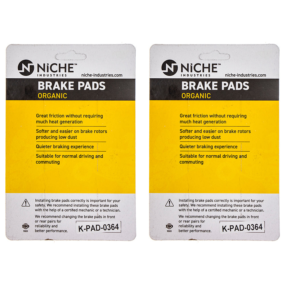 NICHE 519-KPA2586D Rear Brake Pads Set 2-Pack for zOTHER Honda