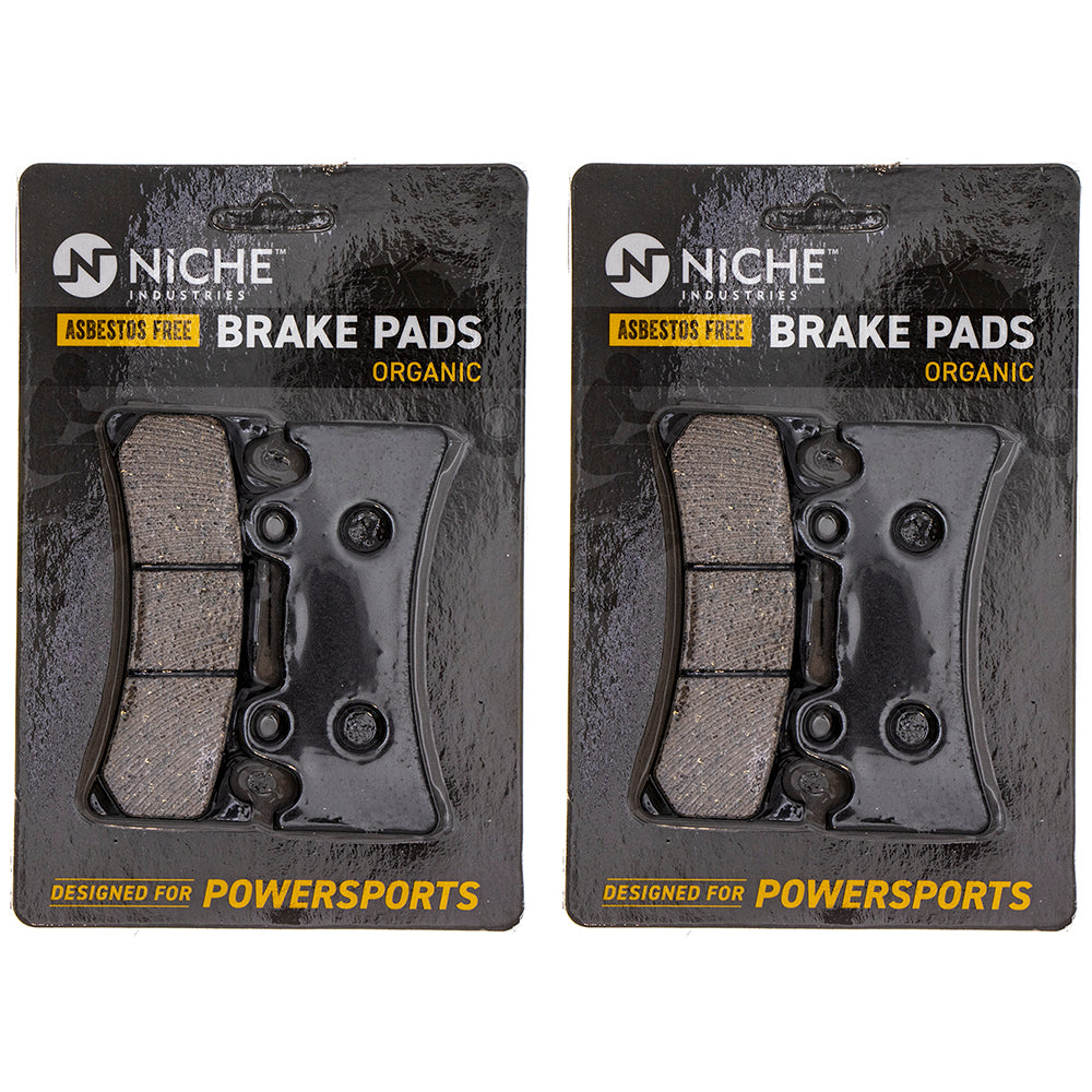 Front Brake Pads Set 2-Pack for zOTHER Yamaha YZF750R FZR1000 4FM-W0045-30-00 NICHE 519-KPA2587D