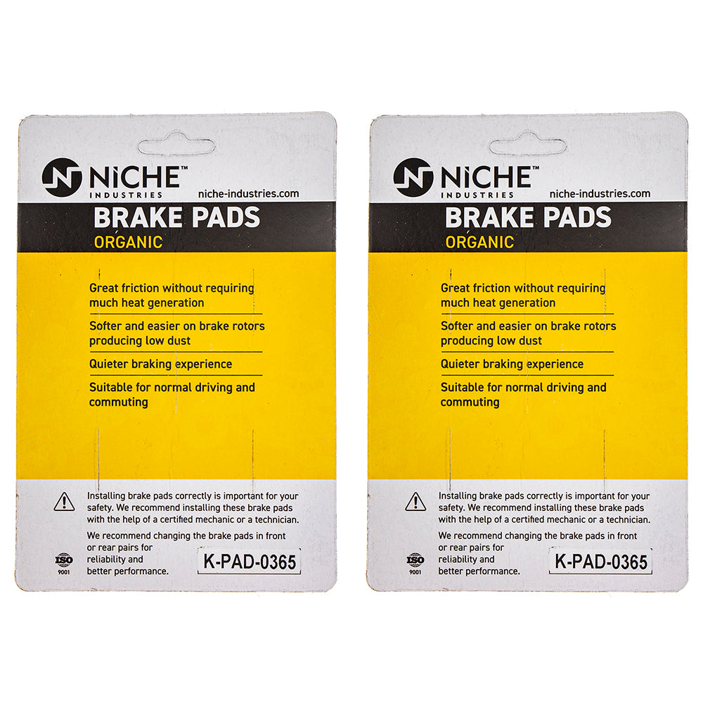 NICHE 519-KPA2587D Front Brake Pads Set 2-Pack for zOTHER Yamaha