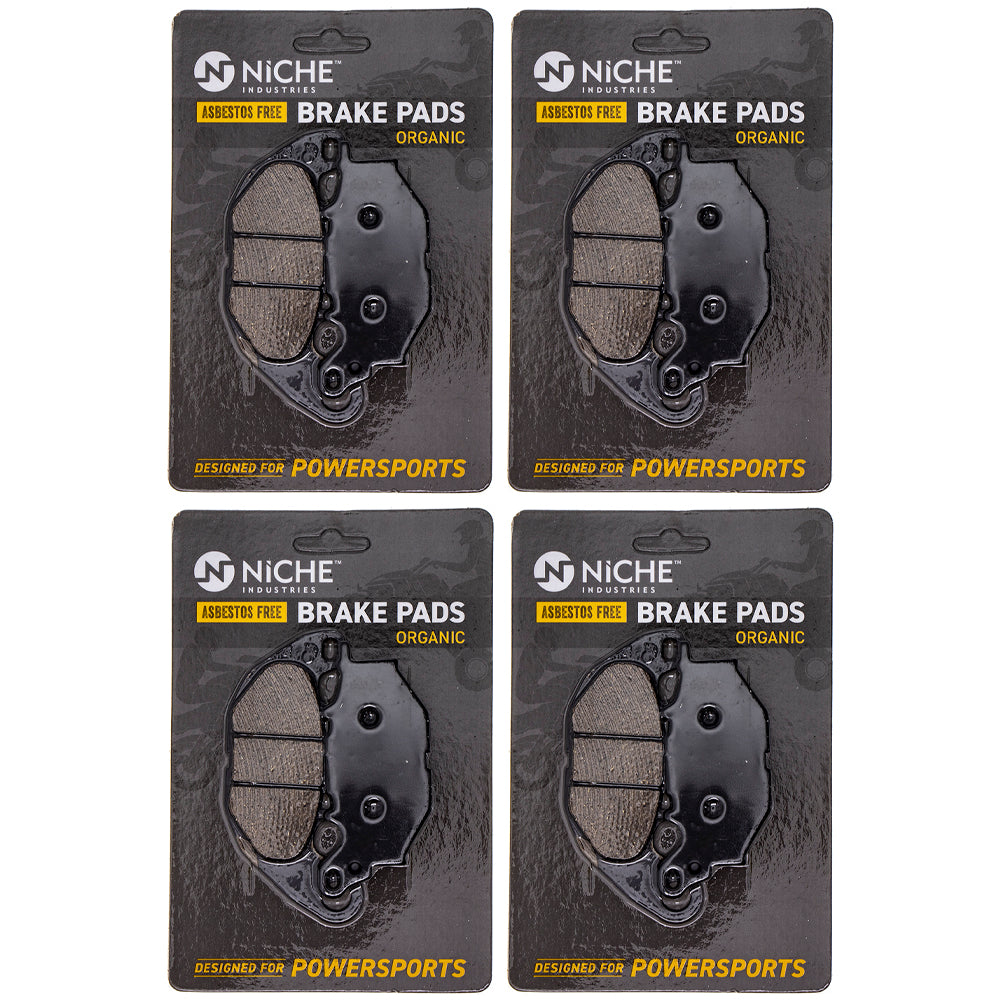 Front Brake Pads Set 4-Pack for Yamaha YZF 1WD-25805-00-00 NICHE 519-KPA2588D